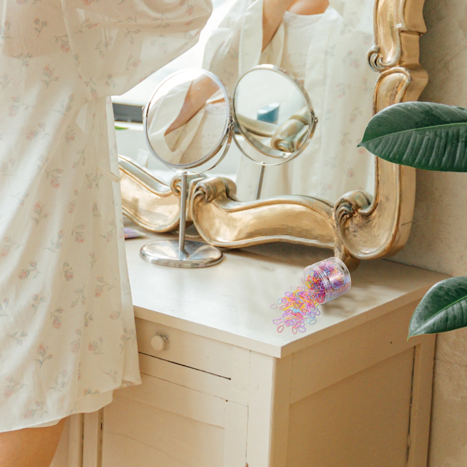 

Colorful Elastic Hair Baby Accessories Rubber Rings Puppy Elastics Ties Child Pearl Shiny Safe Material Stretchy Pet