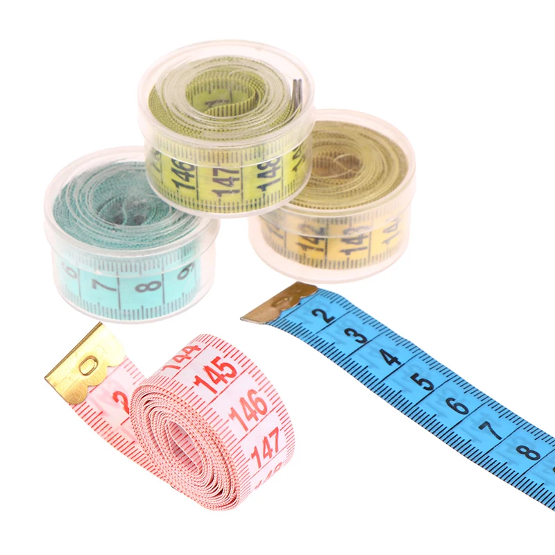 Sewing Measuring Tape Soft Random Color 150cm/60" Body Measuring Ruler Sewing Tailor Tape Measure Centimeter Meter
