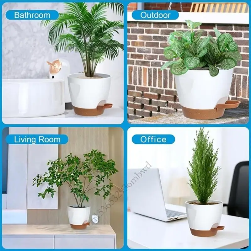 

K43D Набор из 5 фирменных чаш для полива растений со съемными поддонами для внутреннего использования