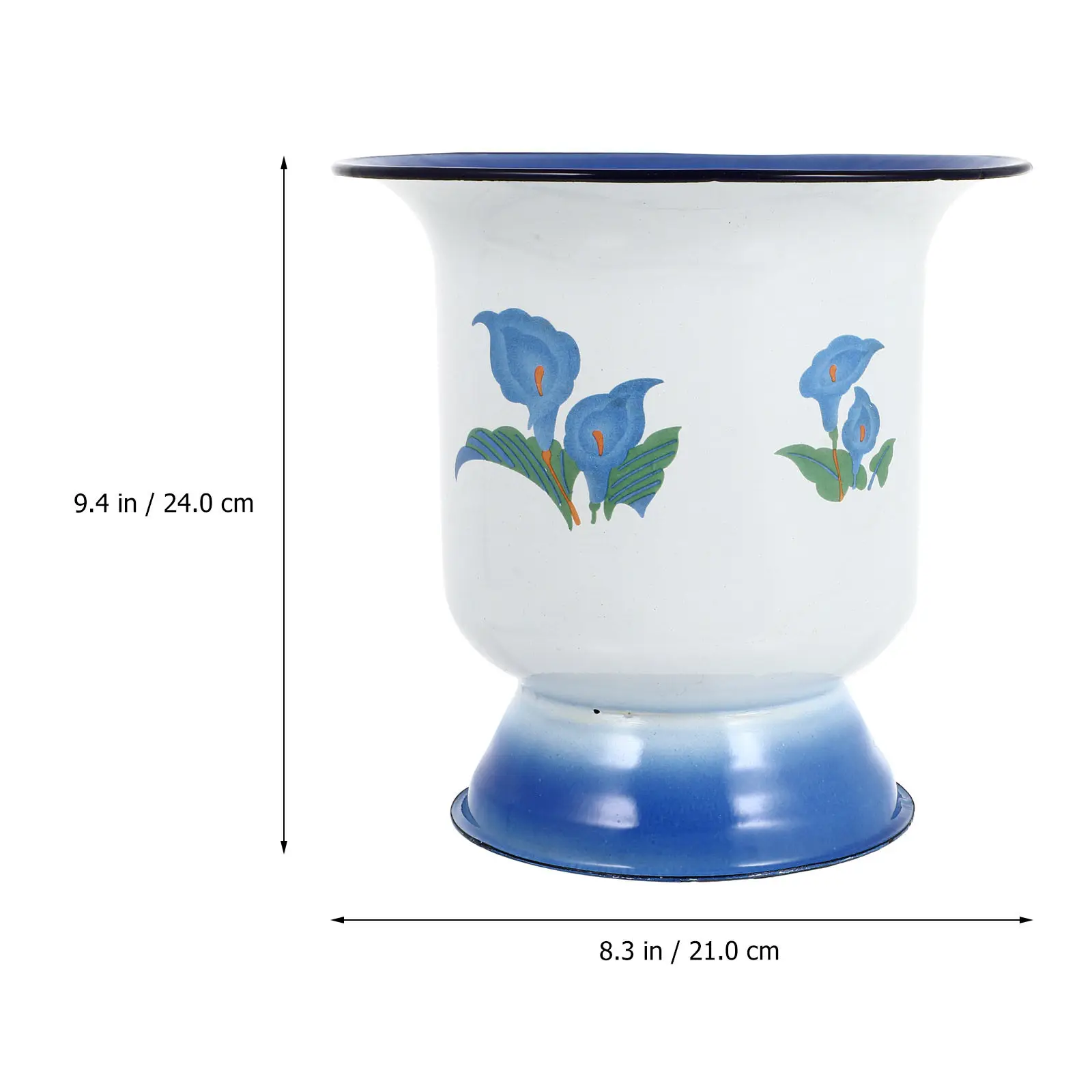 Spittoon Chinese Vintage Chamber Pot Enamel Old Fashioned Spitoons White Traditional view 5