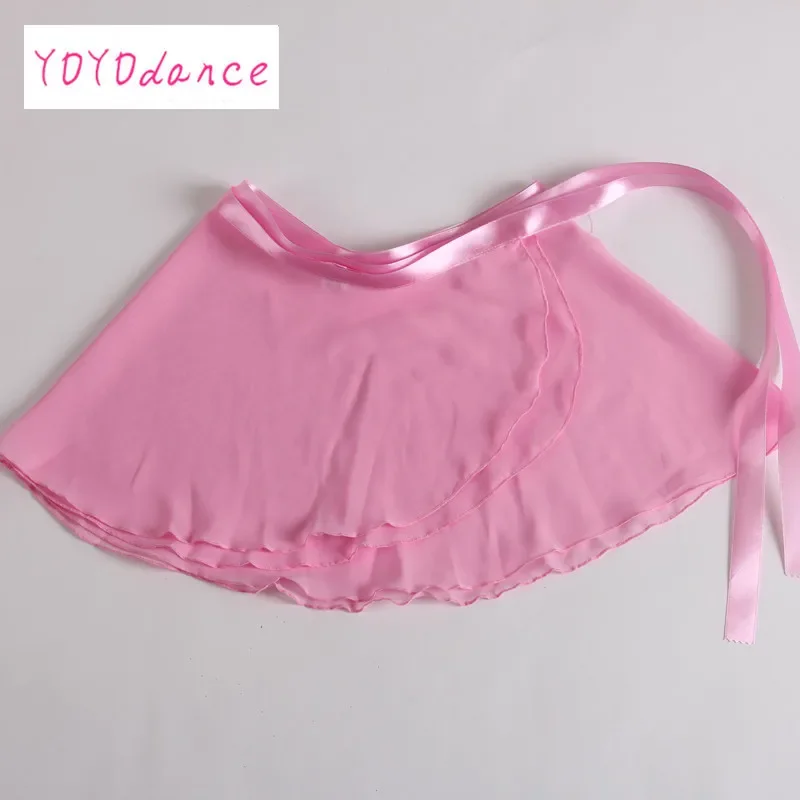 Chiffon feminino ballet tutu dança saia skate envoltório cachecol 3 tamanhos meninas prática básica 5165