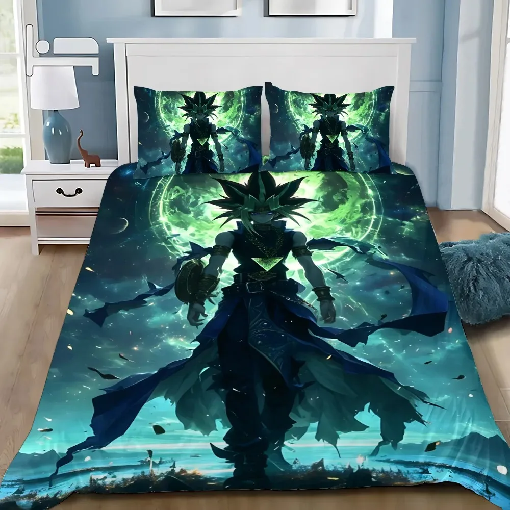 Duvet Cover Pillowcase Yu-Gi-Oh Pharaoh Atem Bedding Set Adult BoyGirl Bedroom Decoration Children Gift Single Double Large Size