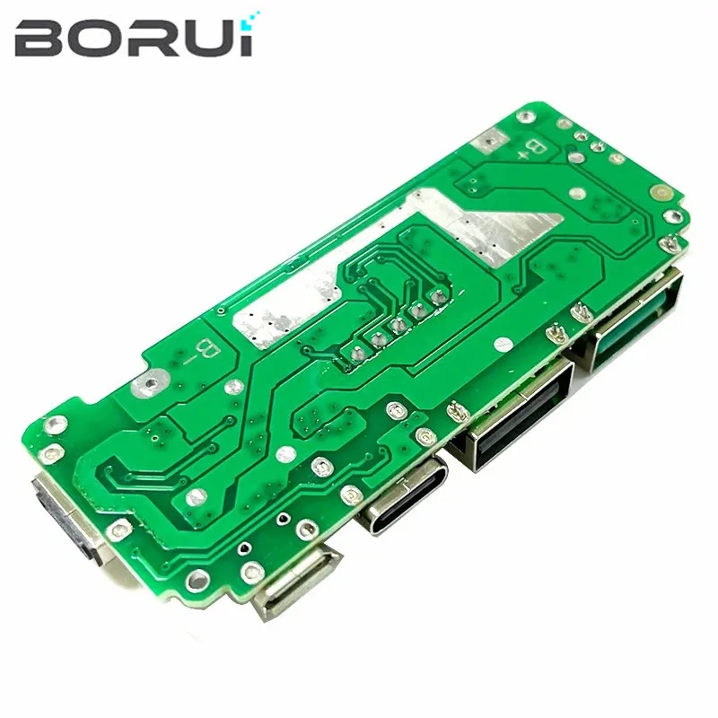 LED Dual USB 5V 2.4A Micro/Type-C USB Mobile Power Bank 18650 Charging Module Lithium Battery Charger Board Circuit Protection