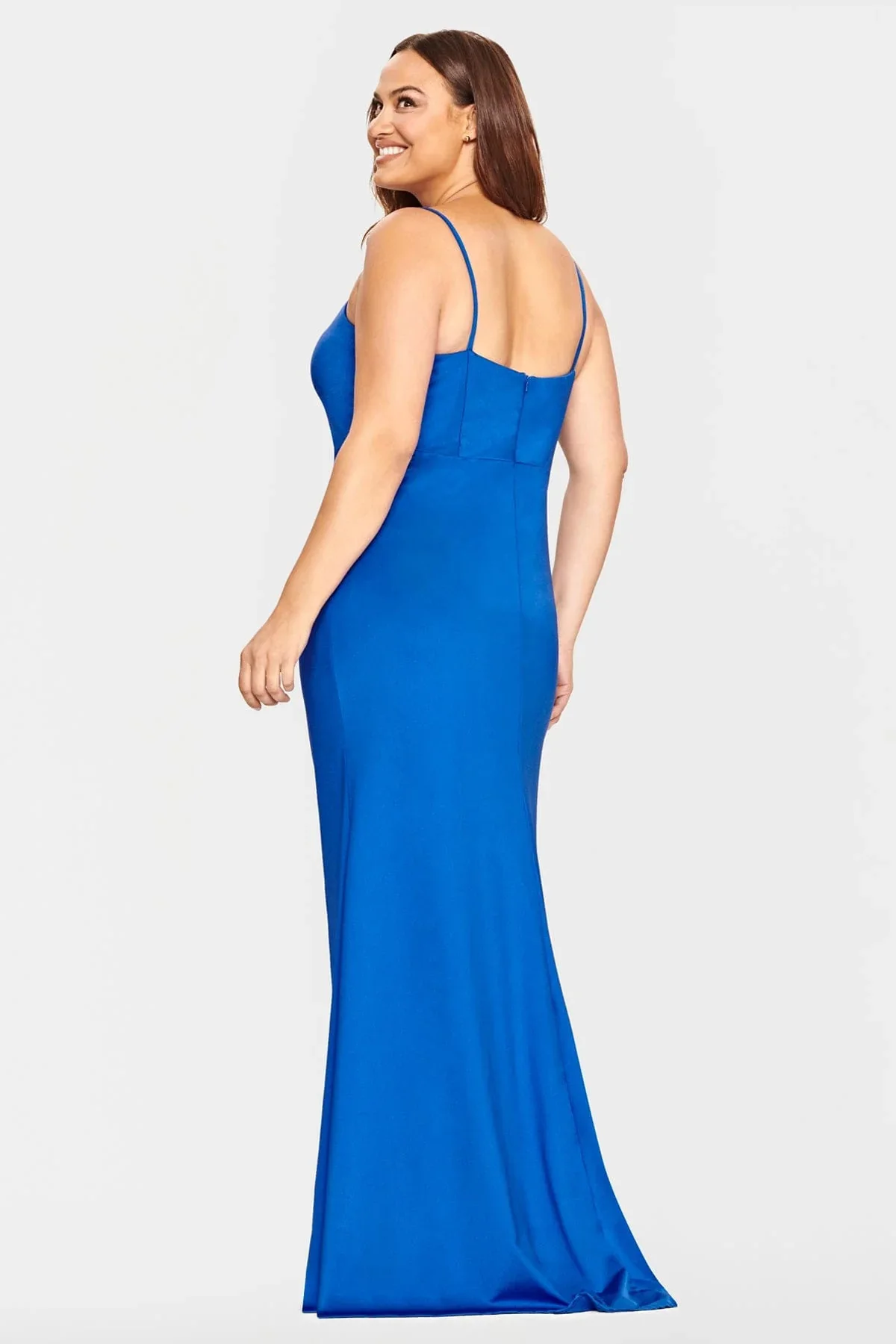 ENOCH Simple Plus Size abiti da sera con spacco laterale nuovi abiti da festa senza schienale con scollo a v abiti su misura De Soirée