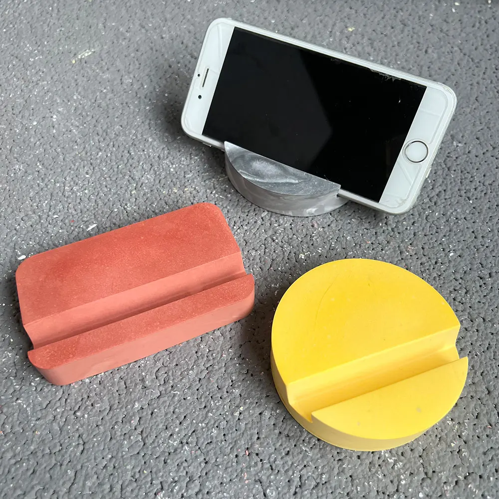 Pen Holder Mobile Phone Holder Concrete Mold Round Resin iPhone Holders Business Card Organizer Gypsum Cement Silicone Mould