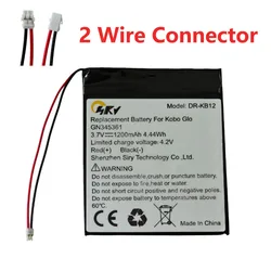 3.7V 1200mAh Rechargeable li-Polymer Li-ion Battery For E-book Reader Kobo glo N613 e-ink DR-KB2 GN345361
