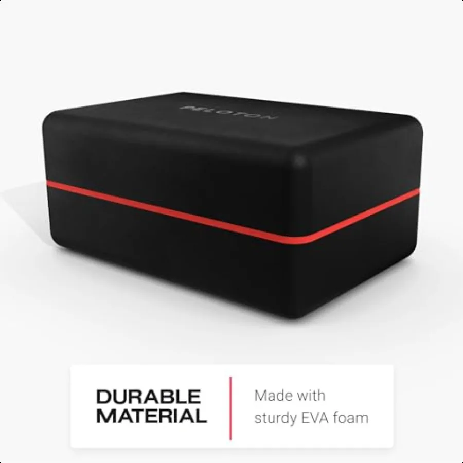 Peloton Yoga Block Bloques de yoga de espuma EVA premium disponibles en juego de dos con bordes curvos y accesorios de esquinas para principiantes y