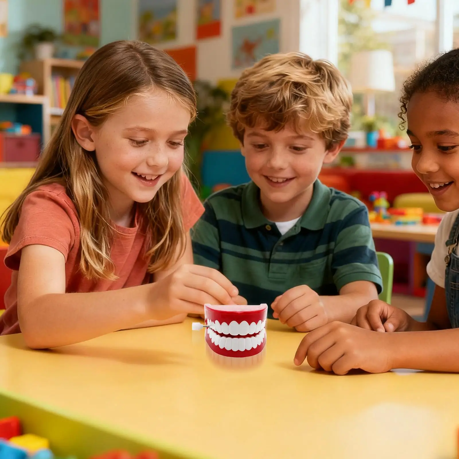 ألعاب الأسنان الثرثرة حفلة عيد ميلاد تفضل مضحك عقارب الساعة نكتة المشي لعبة الأسنان للأطفال الأطفال الأسرة الأصدقاء الكبار الأولاد #1