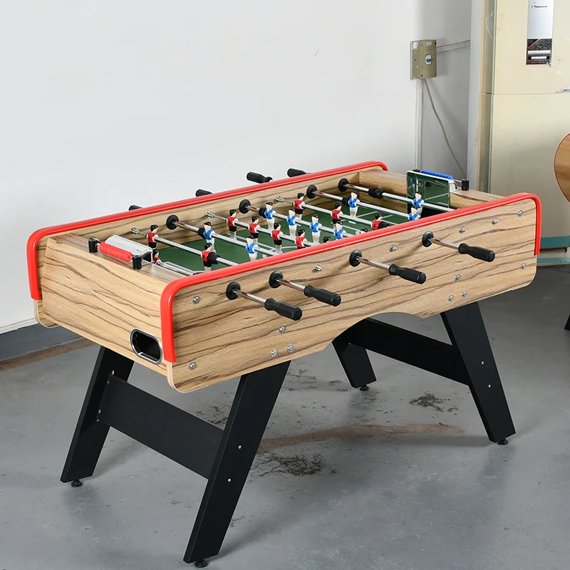 

Deluxe Design Wooden Color 5ft Baby Foot Soccer Foosball Table French Style Football Soccer Game Table