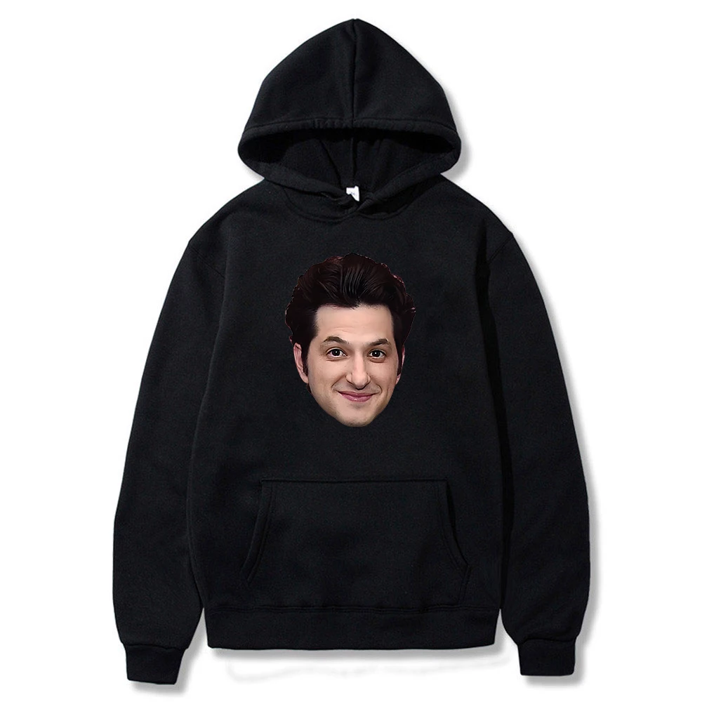 

Ben Schwartz Portrait Hoodie Unisex Long Sleeve Streetwear Women Men Hooded Sweatshirts Trendy Outfits