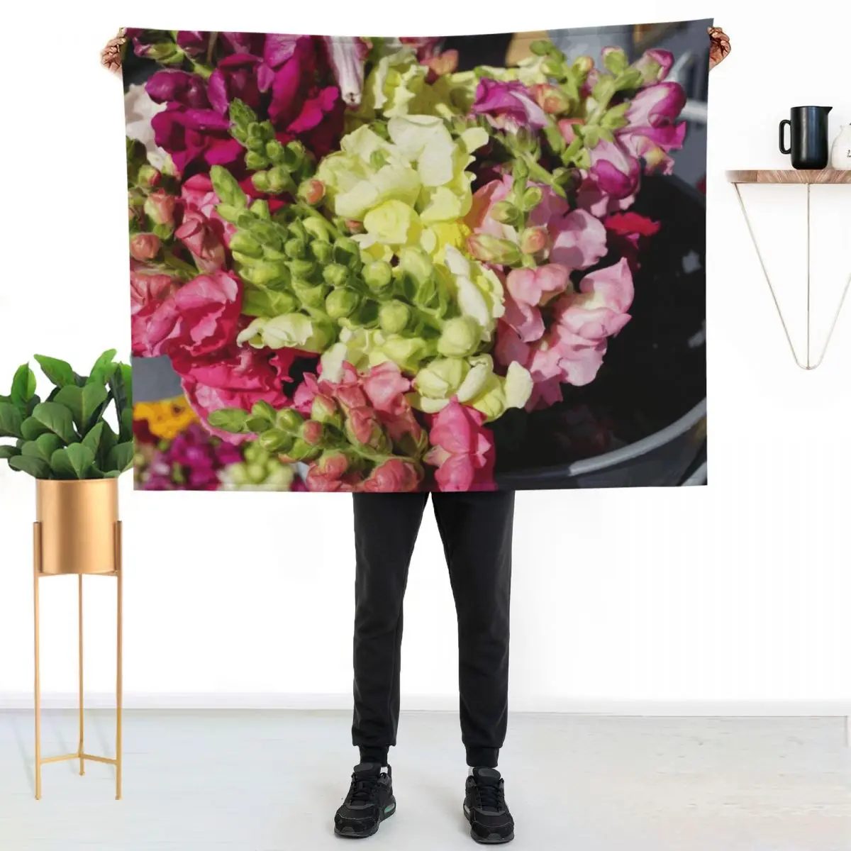 Snapdragons flowers Throw Blanket Luxury Throw Multi-Purpose Plaid halloween Moving funny gift Blankets