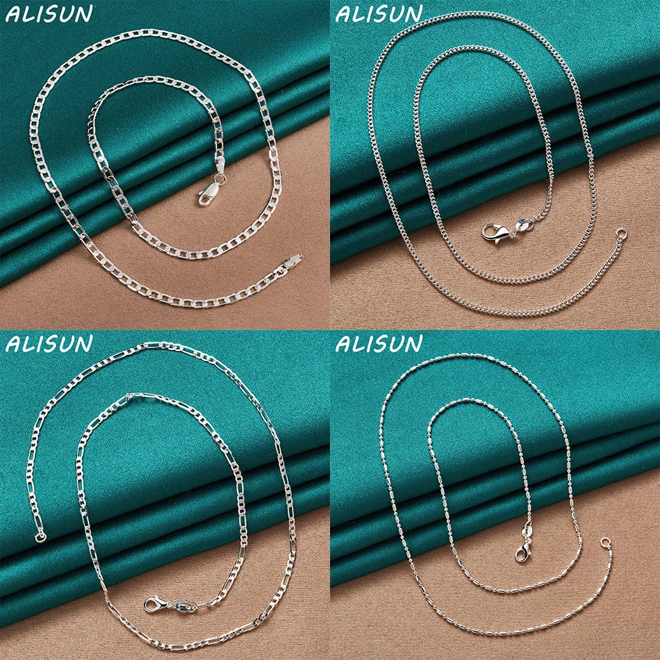 

ALISUN 925 Sterling Silver 40-75cm Design Necklace For Women Men Charm Trend Birthday Gifts Fashion Party Fine Jewelry