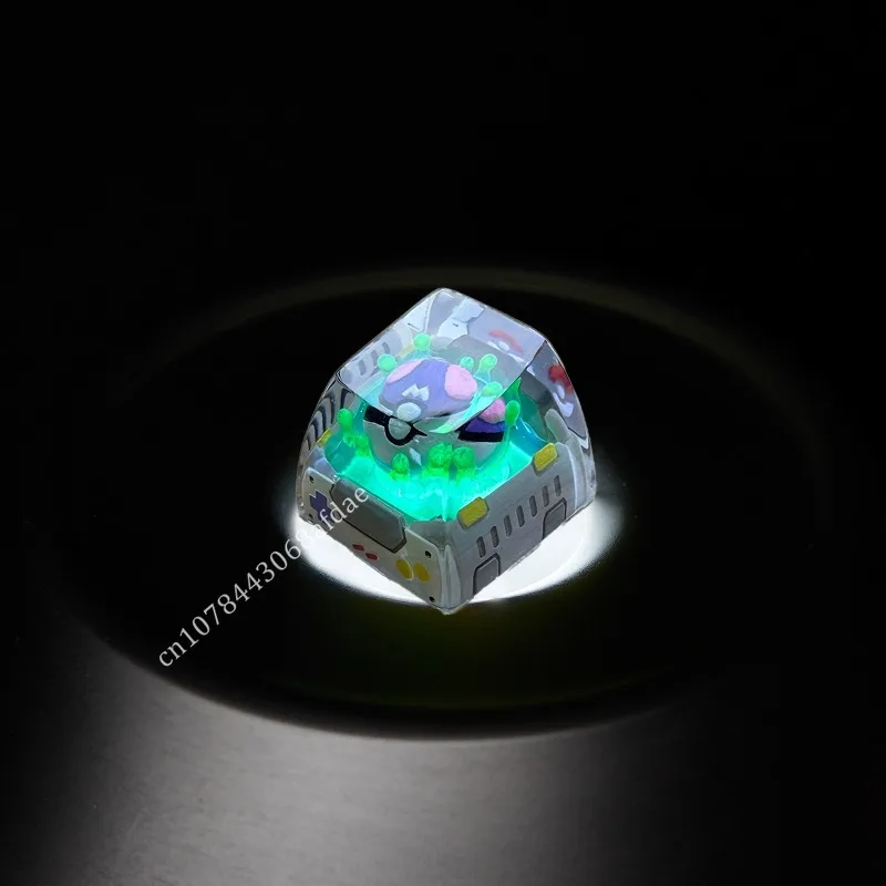 Pokemon Figures Scraft High-end PokéBall 3D Keycaps Anime Resin Keycaps For Mechanical Cross Axis Keyboard Accessories Gifts