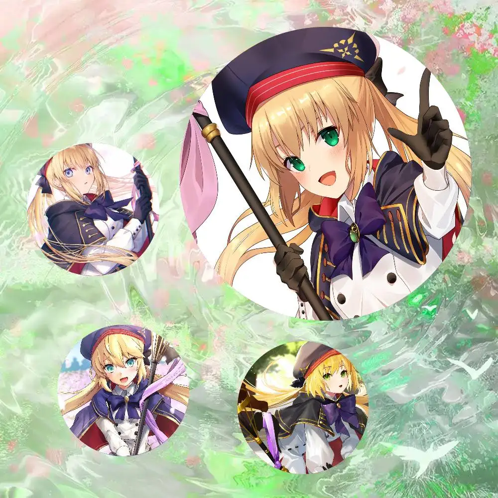 Altria C-Caster Anime Game Fate Pins Brooch Cartoon Badge For Friend Backpack Clothes Collect Accessories Jewelry Gift
