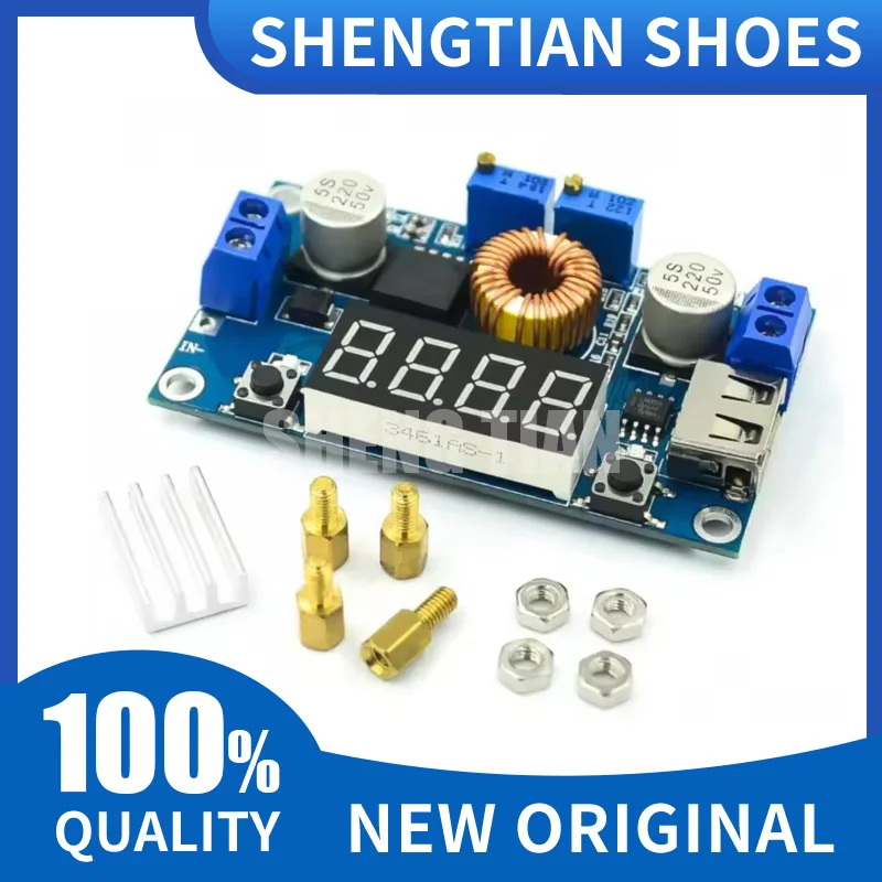 5A XL4015 Constant voltage constant current buck power module Voltage and current display LED drive lithium battery charging