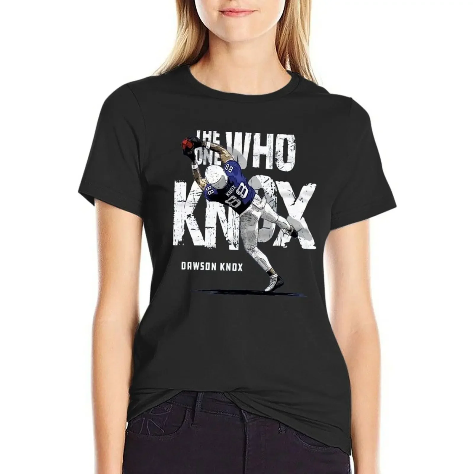 

Dawson Knox T-Shirt plain summer clothes plus sizes Women clothes