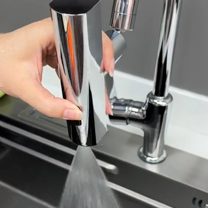 2023 New Waterfall Kitchen Faucet Splash Guard  ​Waterfall Swivel Bubbler Pressurized Extension Spout Universal Connector