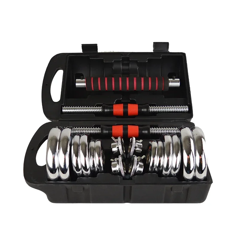 Top Quality Gym Dedicated Equipment Chrome Dumbbell Adjustable Plating Dumbbell with low price