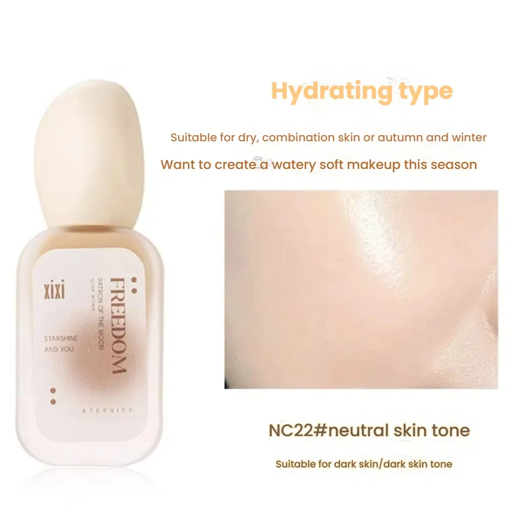 오래 지속되는 리퀴드 파운데이션 끈적이지 않는 파우더 땀 방지 보습 컨실러 오일 컨트롤 가벼운 페이스 컨투어 리퀴드