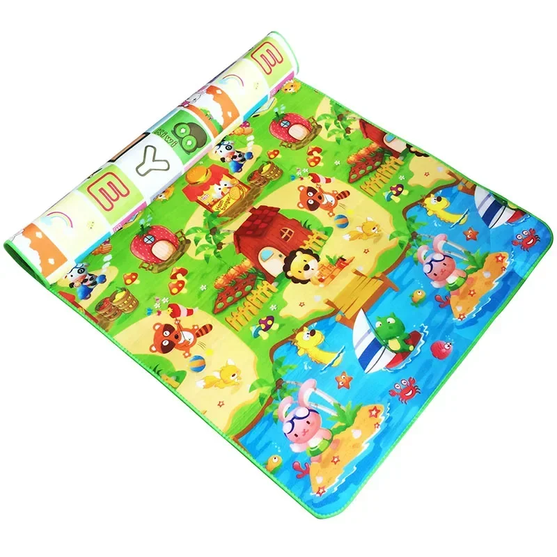 Dinosaur Printed Toys for Children Carpet Soft Floor Kidst Rugs Game Gym Activity Double Sided Baby Play Mat 180*120*0.3cm