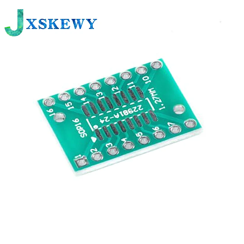 10Pcs TSSOP16 SSOP16 SOP-16 SOP16 to DIP16 Transfer Board DIP Pin Board Pitch Adapter PCB