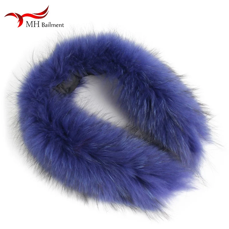 Real Raccoon Fur Collar Womens Scarves Neck Warmer 100% Natural Fur Scarf Real Fur Shawl Multiple Sizes Parent-child