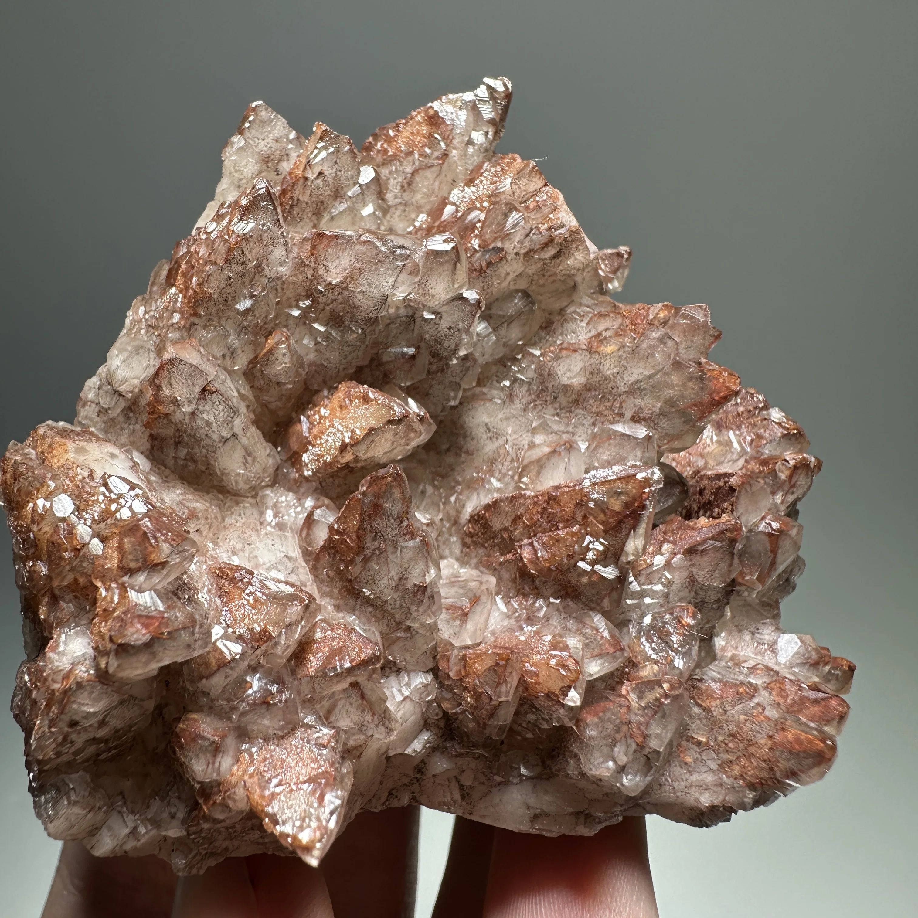 Natural Red Calcite Crystal Cluster Black Hair Inclusion Rough Mineral Specimen Spiritual Energy Home Room Decor Crystal