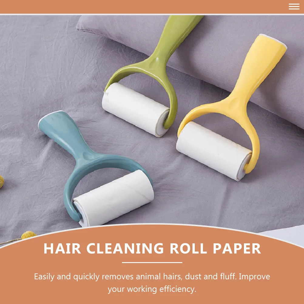 

8pcs Dust Removal Roller Paper Hair Removing Tool For Clothes Pet Hair Cleaning Lint Remover Accessory Replacement Roll