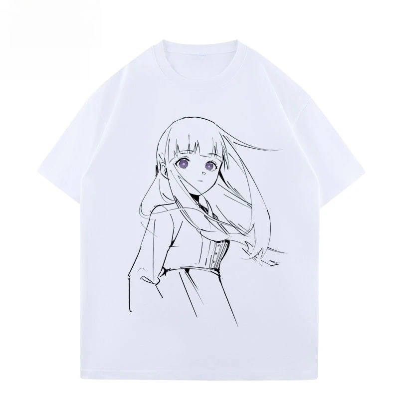 جديد البكاء الفتيات الفرقة الصراخ مدينة ويل تشان هيتومي رينا فتاة القطن الخالص فضفاضة تي شيرتات قصيرة الاكمام عادية تنفس #3