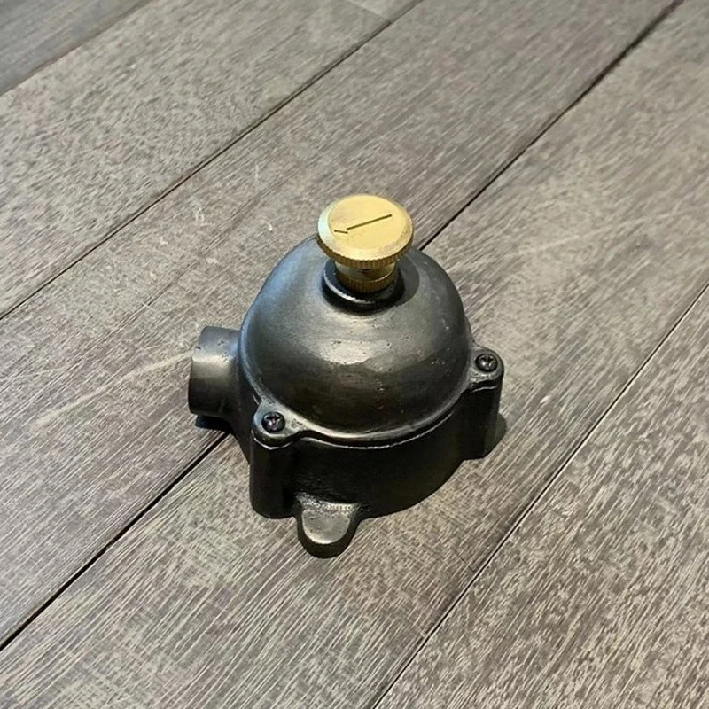 

Round iron retro switch, antique home wall decoration knob switch wall mounted