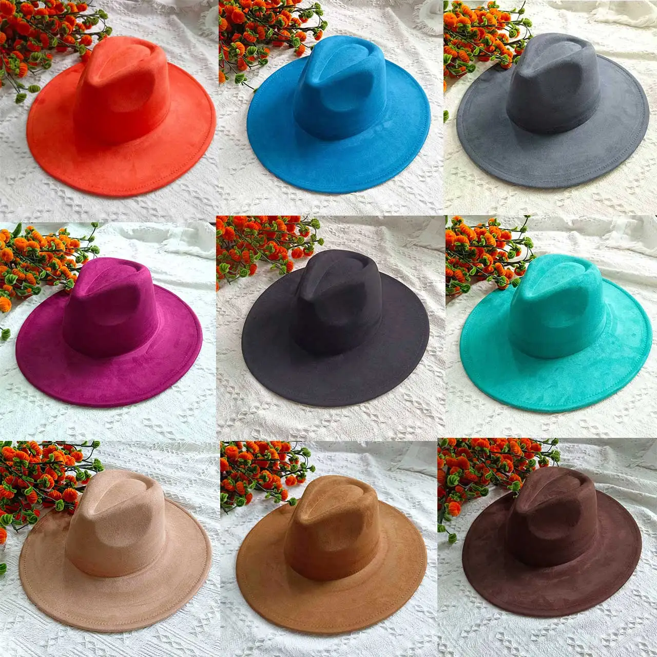 

Веганская замшевая фетровая шляпа-федора с широкими полями (9,5 см), осенне-зимняя, для мужчин и женщин, в стиле джаз, для церкви, шапка-чепе