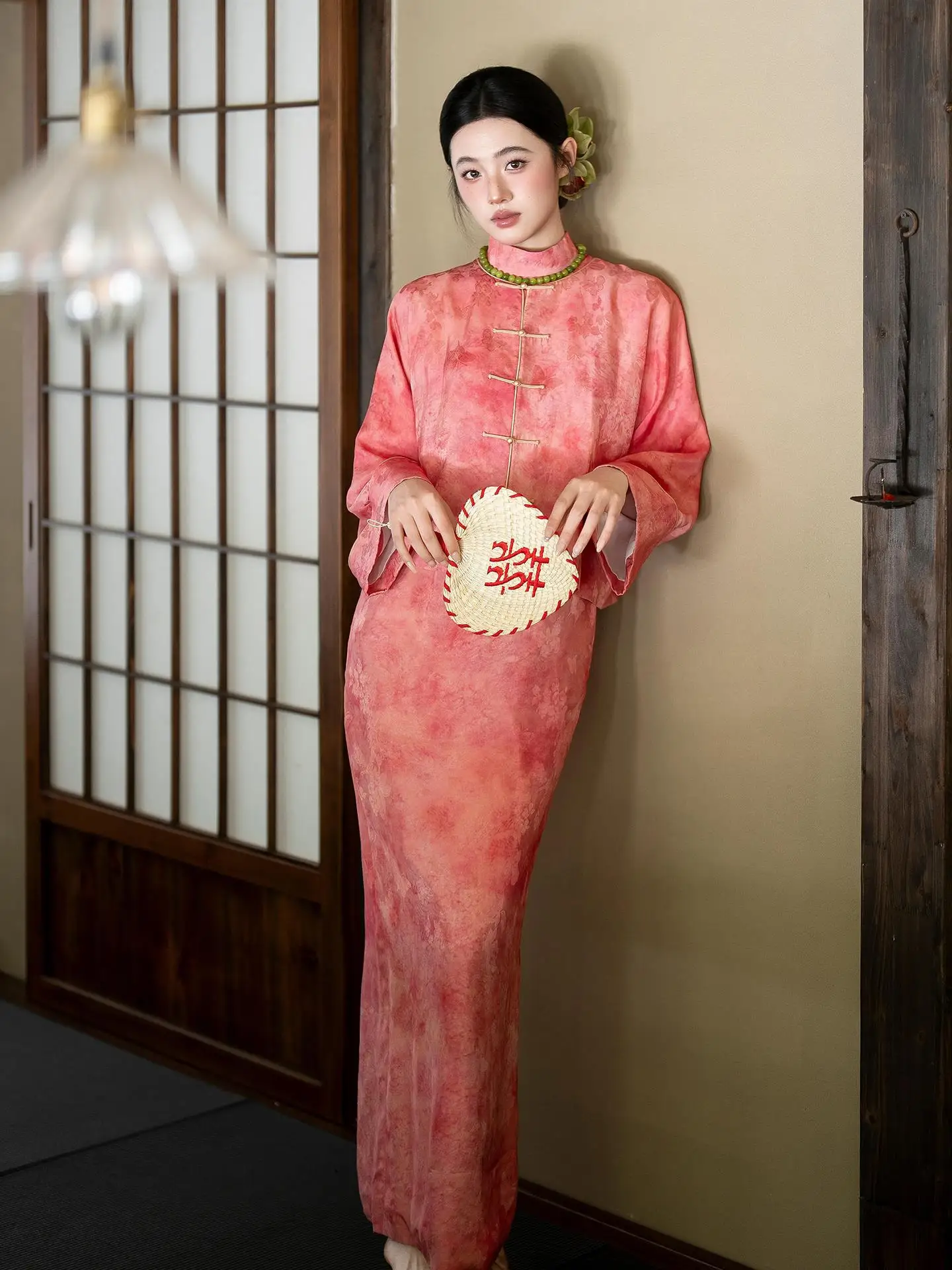 

Elegant Chinese Style Wedding Dress Set for Women Engagement Morning Shoot Sensation Luxury Two-Piece Suit by DaYuJia