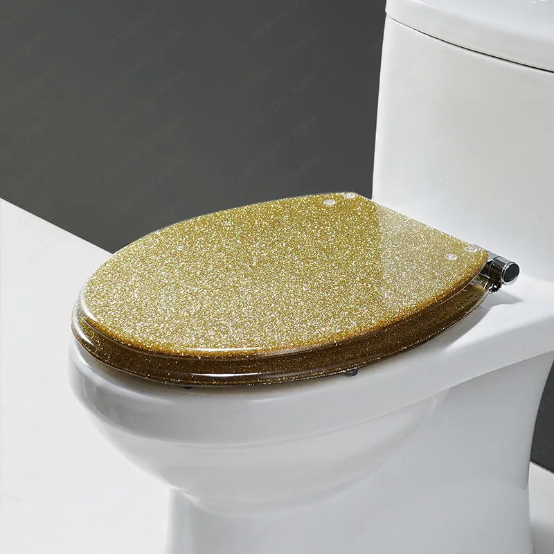 

Toilet Cover Household Universal Thickened Toilet Cover Pumping Old-fashioned Resin Slow Drop Fixing Screw Accessories