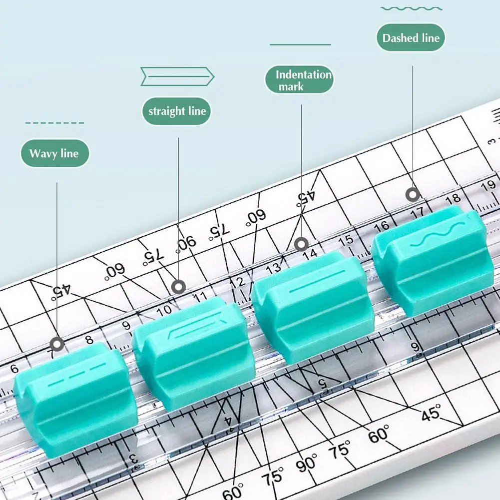 Multi-function Paper Cutter Creasing Machine 360-degree Rotary Paper Cutter 4 IN 1 For Hand-Cutting Card Art Tools R2S6