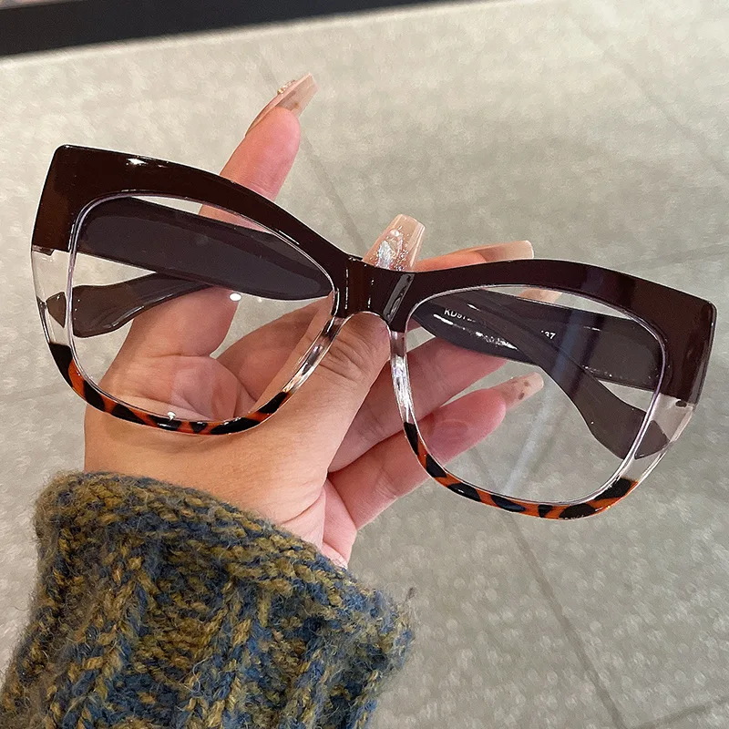 European and American cat eye modeling decorative glasses women's temperament anti blue glasses