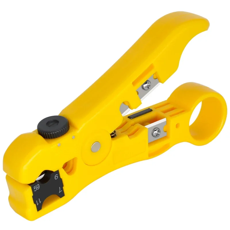 Strumento spelafili per cavi per spelare CAT5 CAT6 STP/UTP, RG59 RG6 RG7 RG11