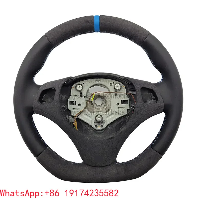 

Automotive Interior Smooth Leather Alcantara Steering Wheel M Performance for E90 E92 E93 Car Steering Wheel