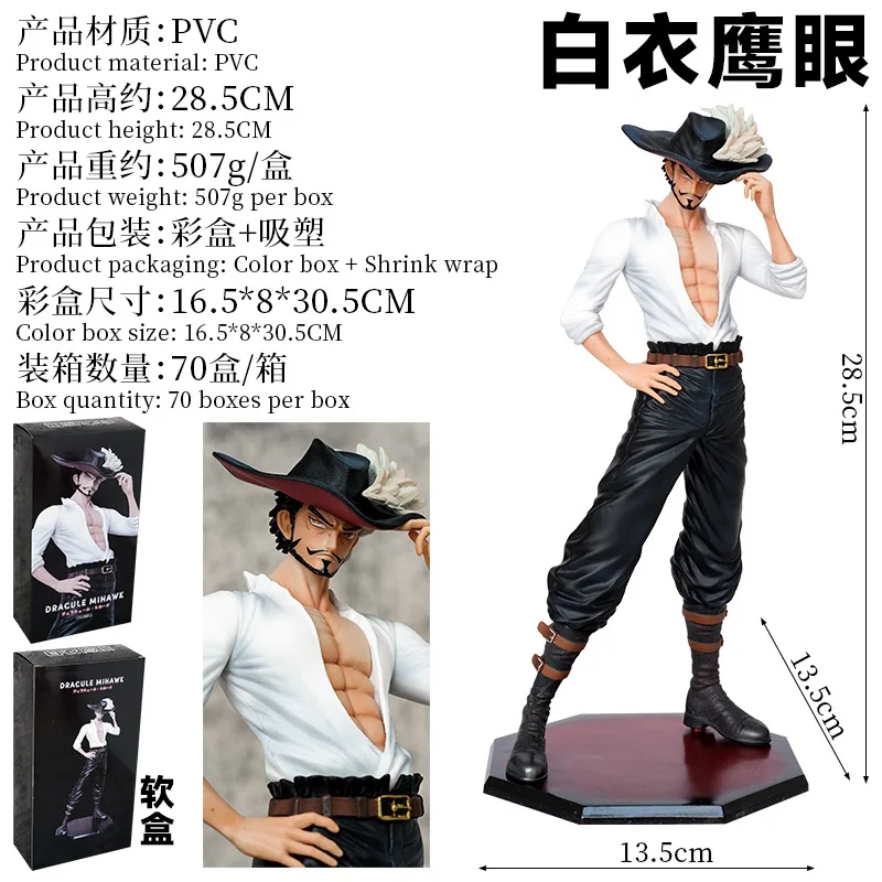 新リリースワンピース白制服イーグルアイチョッパーミホーク Abs プラスチックアクションフィギュアデスクトップ装飾グッズギフト