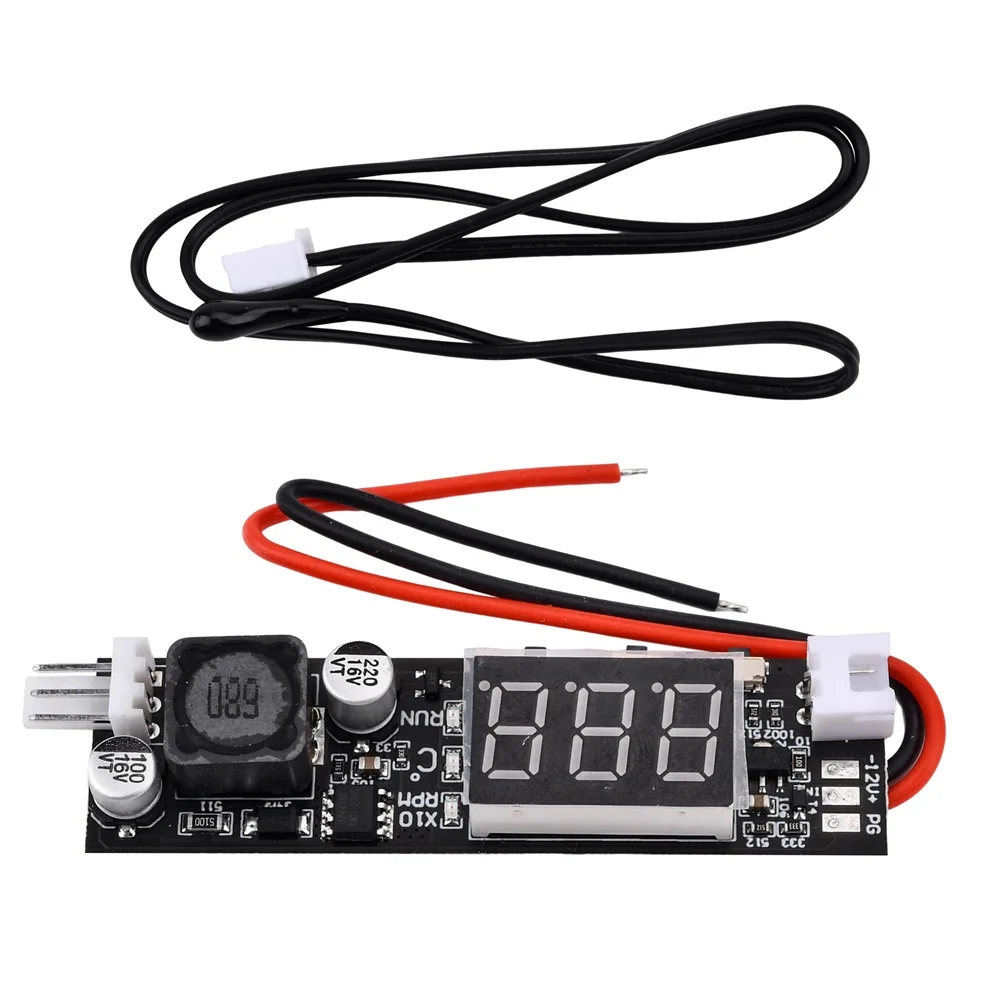 

12V 2A DC PWM 2-3 Wire Fan Temperature Control Speed Controller Driver Module for Chassis Computer Noise Reduction Module