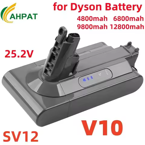 for Dyson V10 12800mAh 25.2V battery For Dyson SV12 Battery Absolute Animal Li-ion Vacuum Cleaner Rechargeable BATTERY SV12