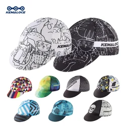 KEMALOCE Gorra Ciclismo Hombre&Mujer Anti-UV Verano Elástico Secado rápido Gorra Bicicleta 2023 blanco, negro y azul Malla Deportes al aire libre Respirable Gorra Ciclismo Para