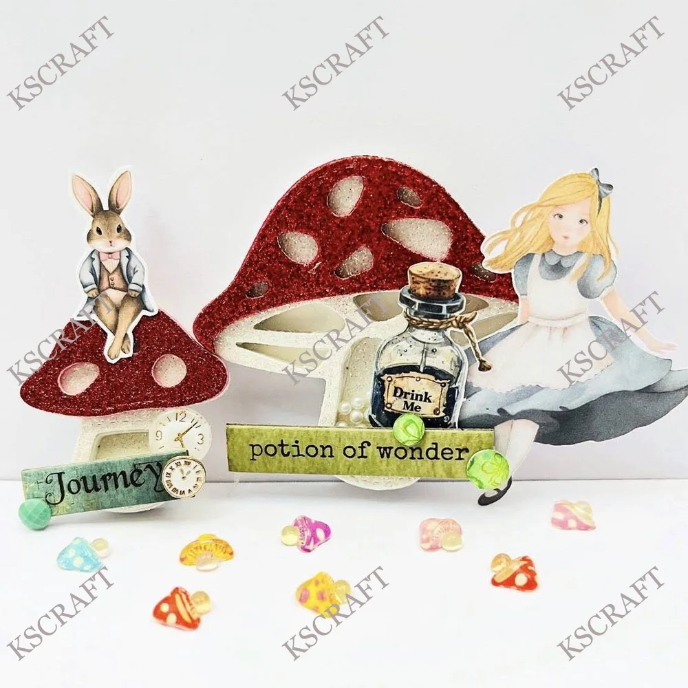 KSCRAFT Mushroom Shaker Cutting Dies Stencils for DIY Scrapbooking Decorative Embossing DIY Paper Cards