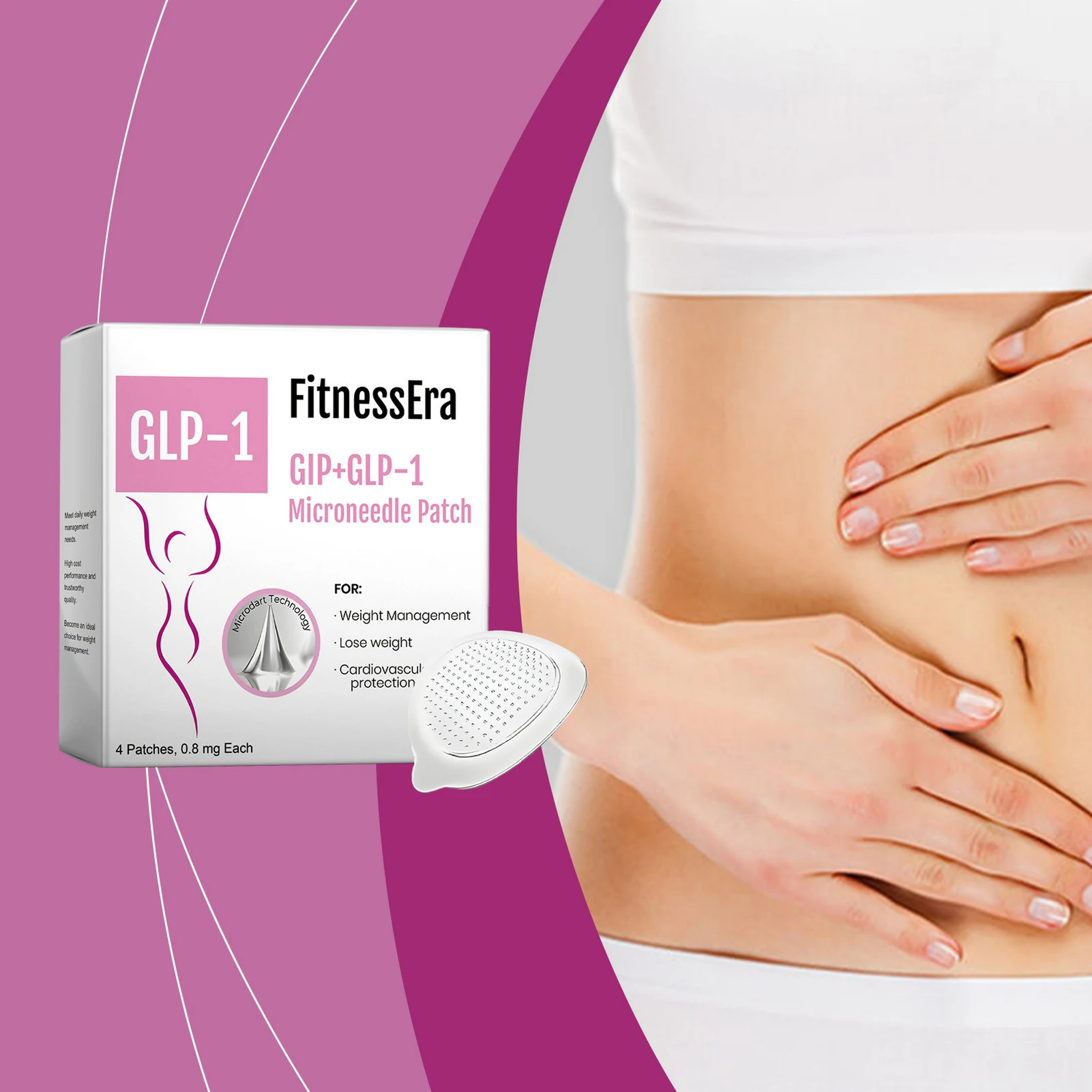 

GIP-GLP-1 Nano Patch Eliminate Excessive Dampness Patch Sutiable for Body Health Treatment