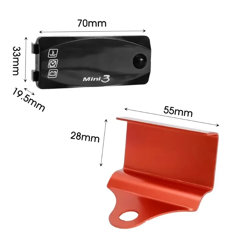 Woltomierz motocyklowy 3 w 1, zegar elektroniczny LED IP67, wodoodporny, pyłoszczelny termometr, cyfrowy wyświetlacz, zegarek elektroniczny