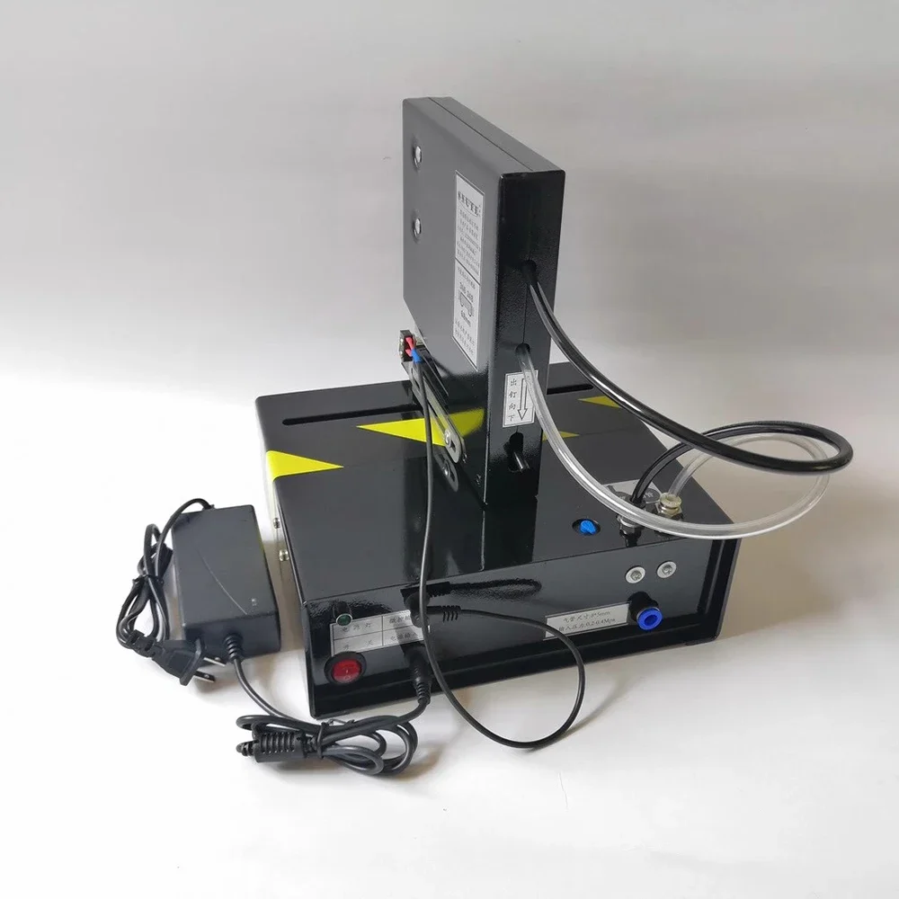 Single Head Pneumatic Binding Machine - Auto Binding Head & Card Hanging (Staple Spacing 25-180mm Adjustable)