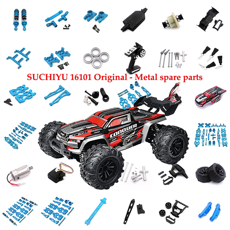 Aluminum Suspension Arm, Steering Wheel Seat Steering Cup, Modified Metal Parts, SCY RC Car 16101 16102 16103 Accessories JJRC