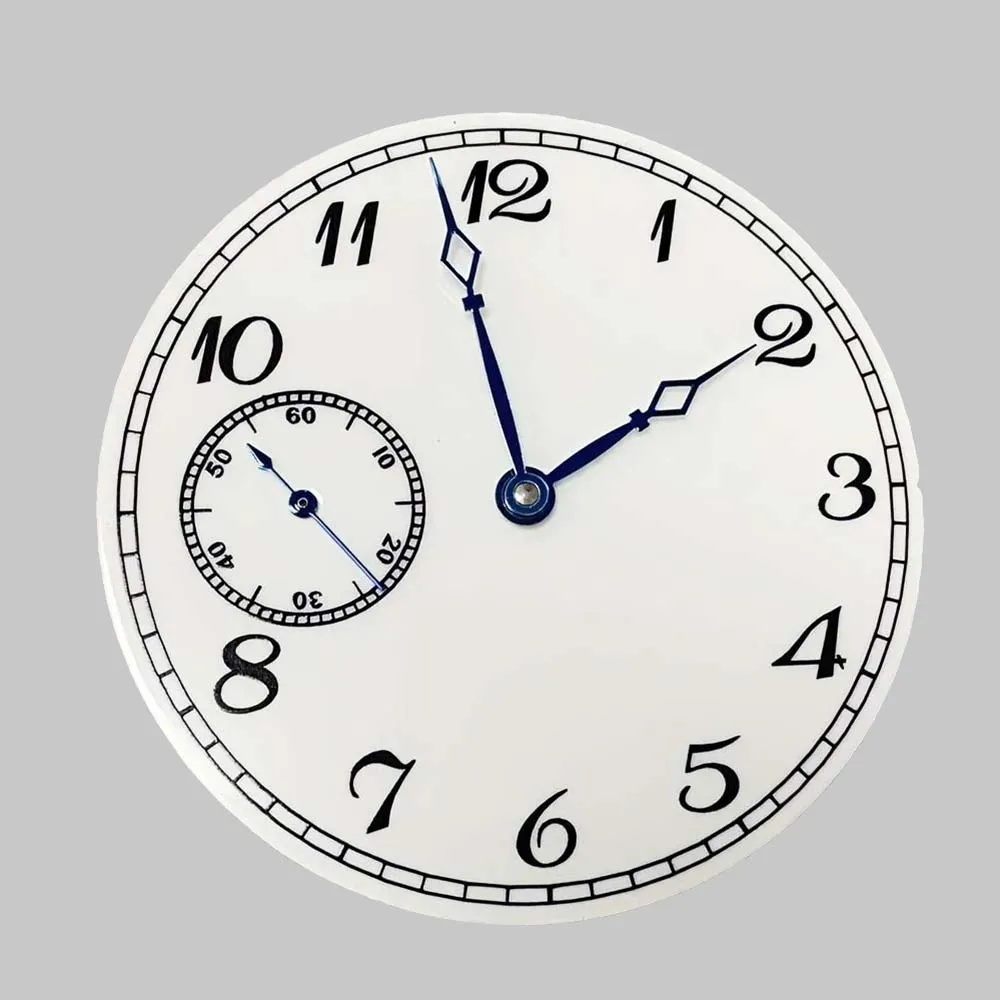 

38.8mm Watch Dial + Blue Hands for ETA6497 ST3600 Movement Replacement White Dial Watch Face Accessories
