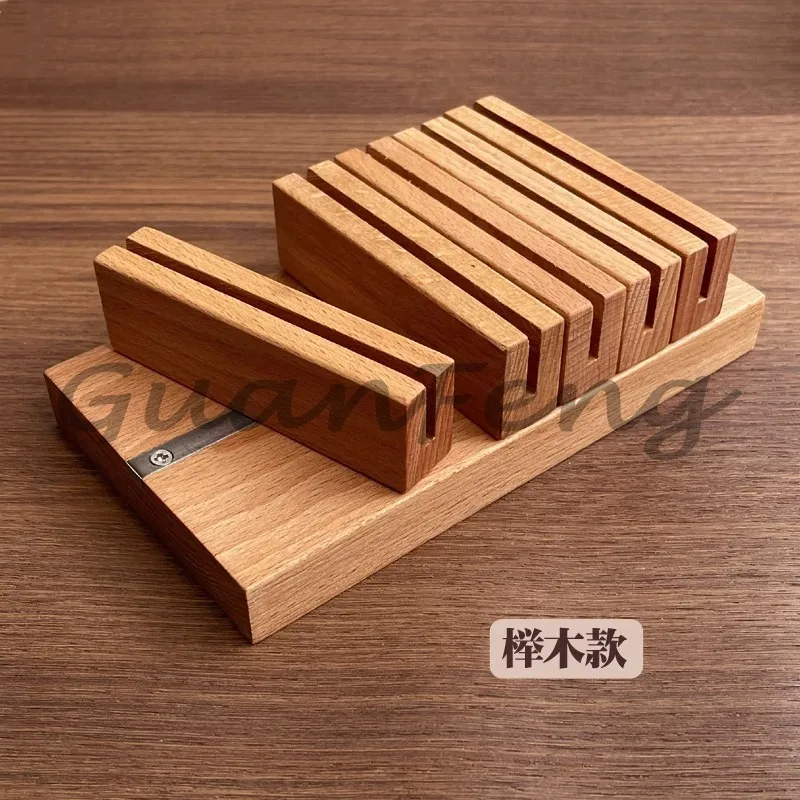 Strong Magnetic, Adjustable Spacing Edge Oil Rack, Red Oak, Handmade DIY Leather Leather Carving Tool, Drying Edge Oil 4878