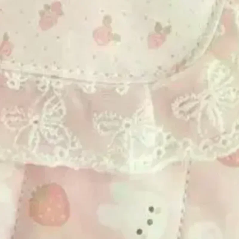 1 Piece Pink Plaid Lace Storage Bag with Polka Dot Bow, Cute and Stylish Flip-Top Makeup Bag for Girls, Middle School Students'