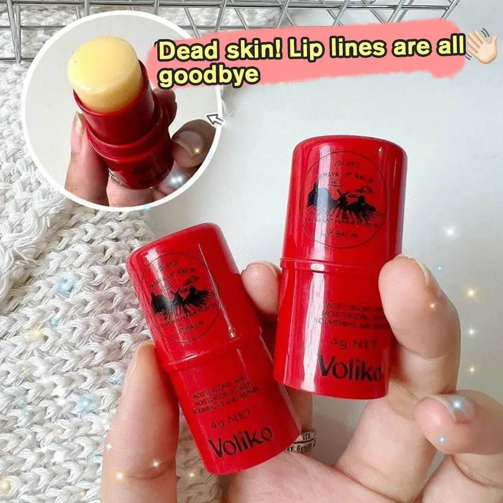Papaya Lip Balm, Moisturizing Lipstick Hydrating Lip Gloss Treatment With Vitamin-Rich Botanicals, Papaya Cream Lip Care Makeup